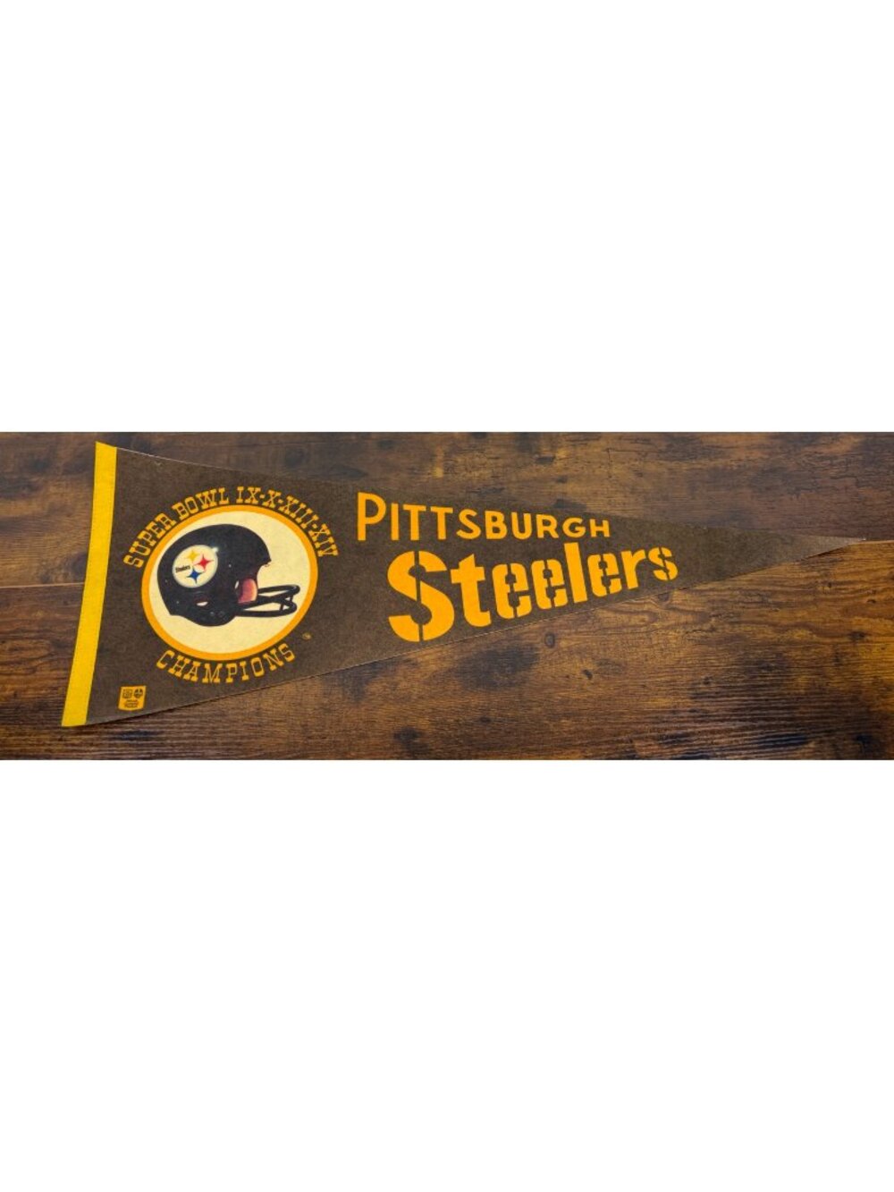 Vintage Pittsburgh Steelers Super Bowl Champions Felt Pennant